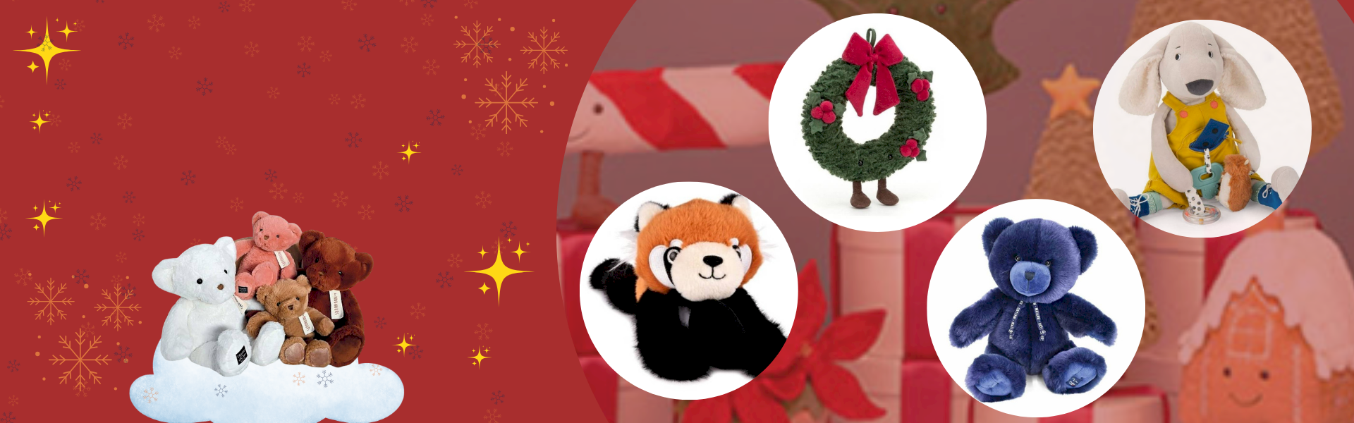 Des peluches à câliner