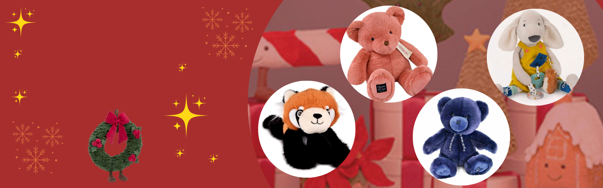 Des peluches à câliner