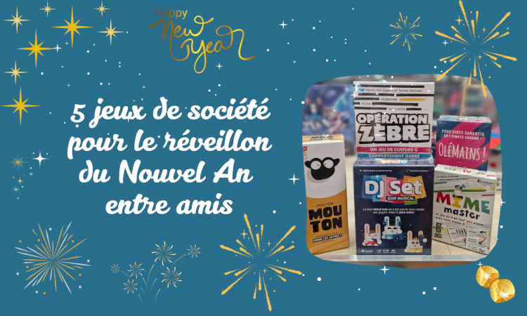 Notre sélection de jeux d'ambiance pour un réveillon entre amis inoubliable