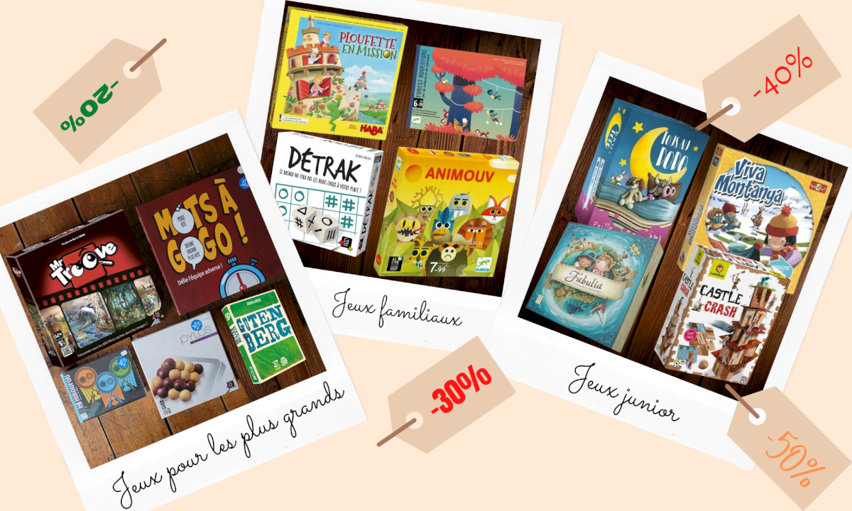 Nos bons plans jeux de société en promotion Nos bons plans jeux de société en promotion