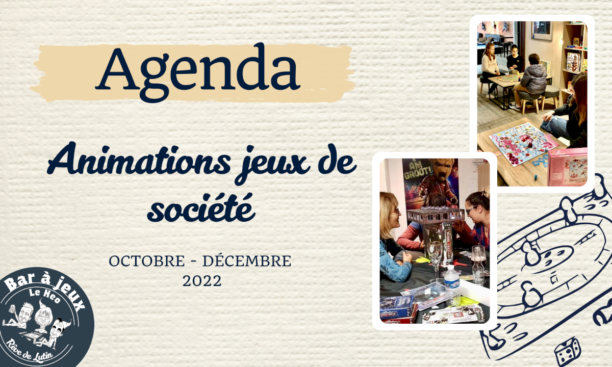 Agenda - Animations jeux de société