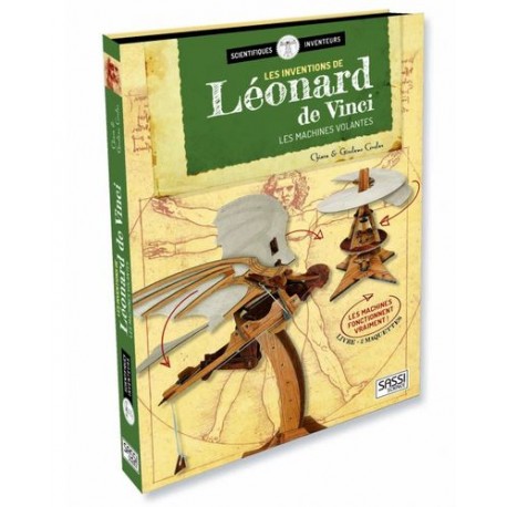 Livre et maquette Les Machines volantes de Léonard de Vinci