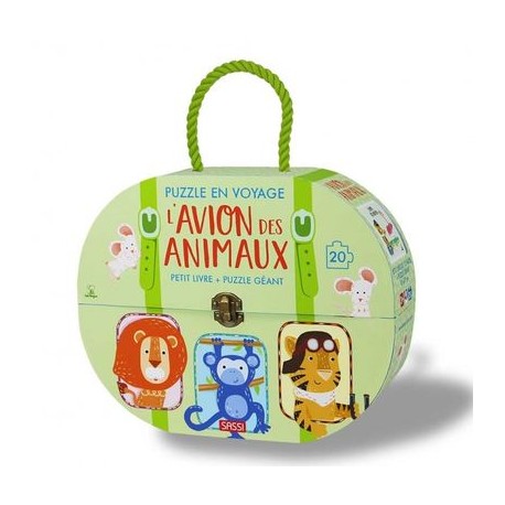 Puzzle en voyage - L'avion des animaux