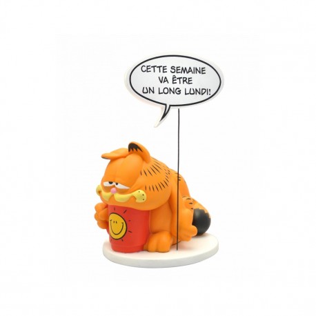 Figurine Garfield Bulle Collectoys : cette semaine va être un long lundi !