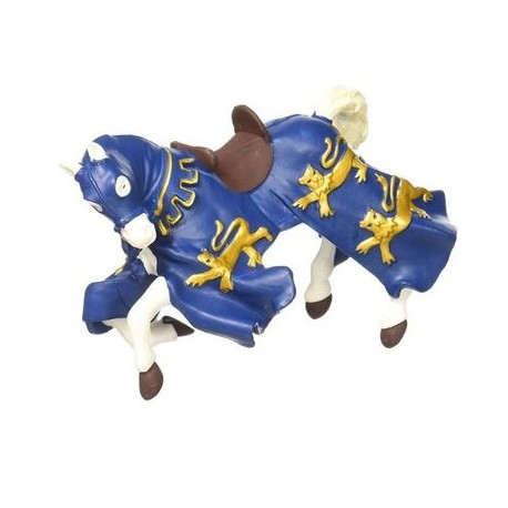 Figurine Cheval Du Roi Richard Bleu