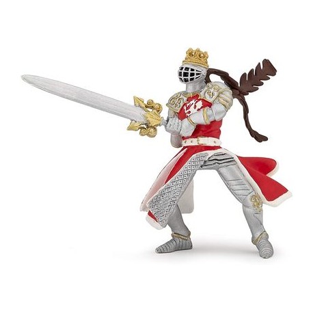 Figurine  Roi Au Dragon a L'Epée