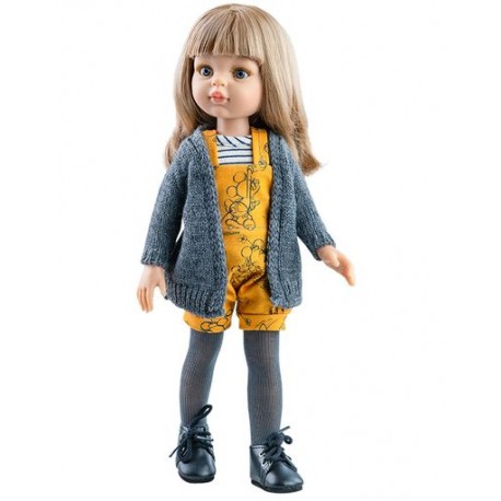 Vêtement Carla combi short moutarde 32cm
