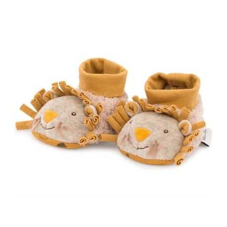 Chaussons bébé 0-6 mois Lion Sous mon Baobab