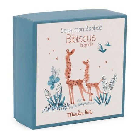 Doudou attache tétine Girafe sous mon baobab