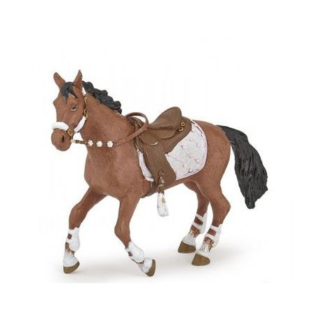 Figurine Cheval de la Cavalière Fashion Hiver