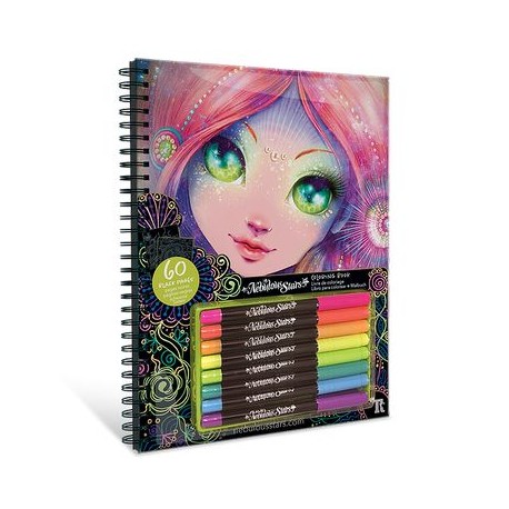 Livre de coloriage avec crayons et stylos de Top Model - Rêve de Lutin