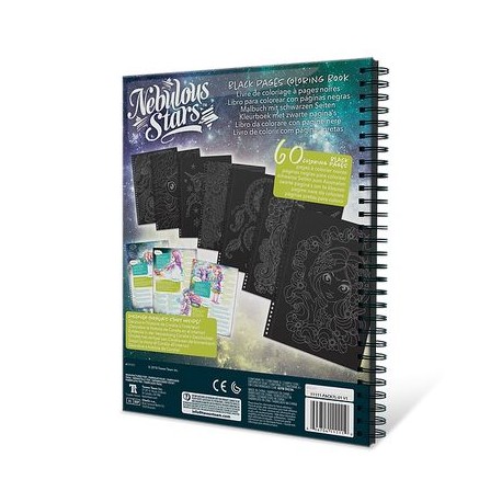 Livre de coloriage - Pages noires Coralia