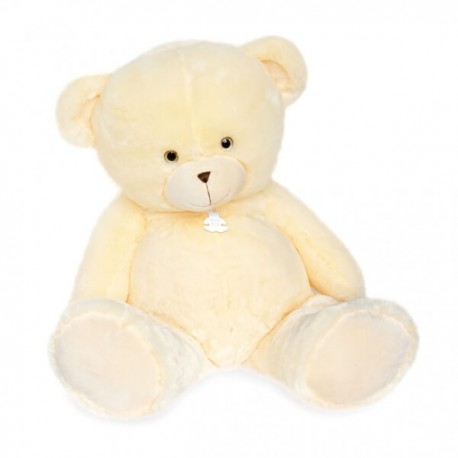 Peluche Ours Bellydou crème 90cm