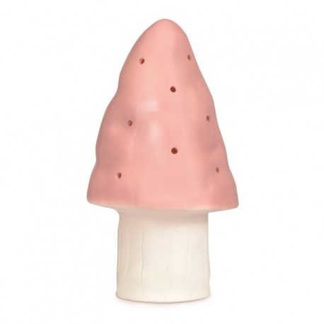 Petite lampe Champignon rose vintage