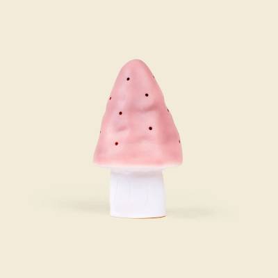 Petite lampe Champignon rose vintage