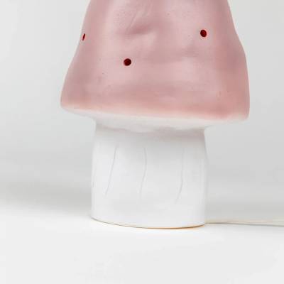 Petite lampe Champignon rose vintage