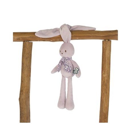 Peluche Pantin lapin rose