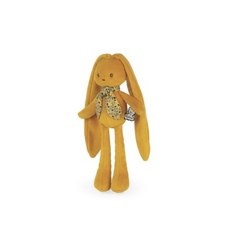 Peluche Pantin lapin ocre -25cm