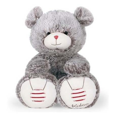 Peluche Ours gris prestige 38cm