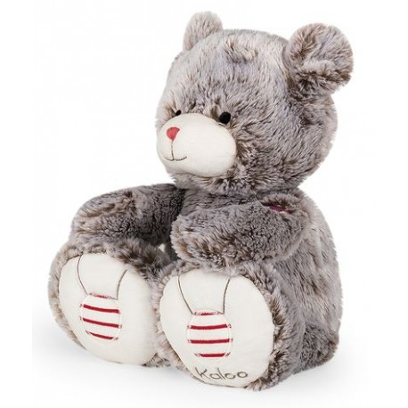 Peluche Ours gris prestige 38cm