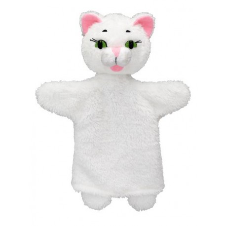 Marionnette Chat Blanc Moravska Reve De Lutin Reve De Lutin