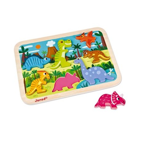 Chunky Puzzle dinosaures Janod