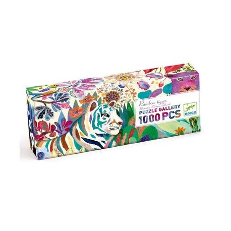 Puzzle Rainbow Tigers - 1000 pièces