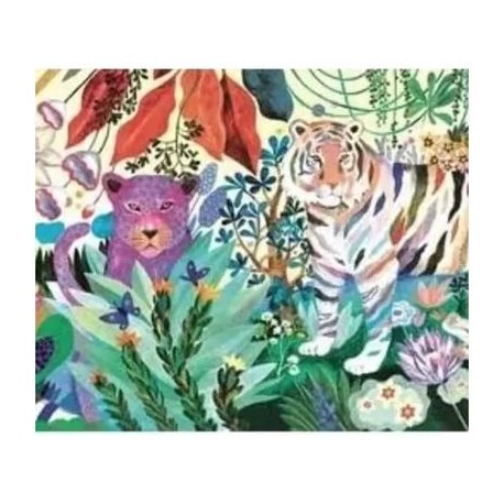 Puzzle Rainbow Tigers - 1000 pièces