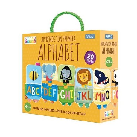 Livre et Puzzle -Apprends ton premier alphabet
