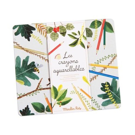Boite de 24 crayons aquarellables - Le Jardin du Moulin