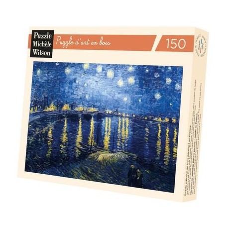 Puzzle Nuit étoilée sur le Rhône -  Van Gogh 150 pièces