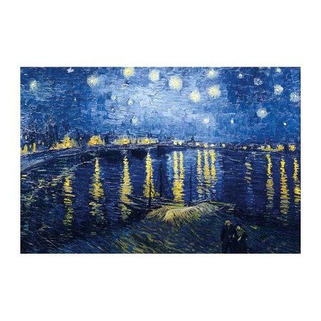 Puzzle Nuit étoilée sur le Rhône -  Van Gogh 150 pièces