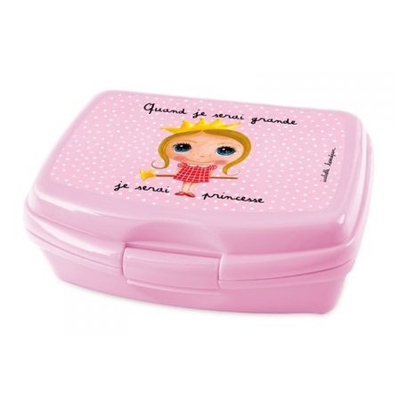 Boite à goûter Je serai Princesse - Label'tour Boite à goûter Je serai Princesse - Label'tour