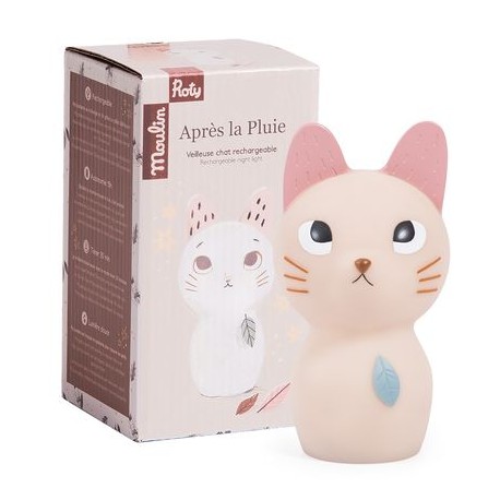 Veilleuse chat Après la pluie