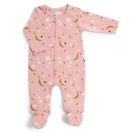 Pyjama jersey rose Etoiles Après la Pluie 3 mois