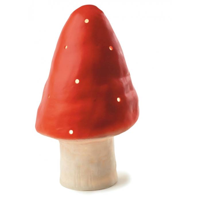Lampe champignon petit modèle rouge