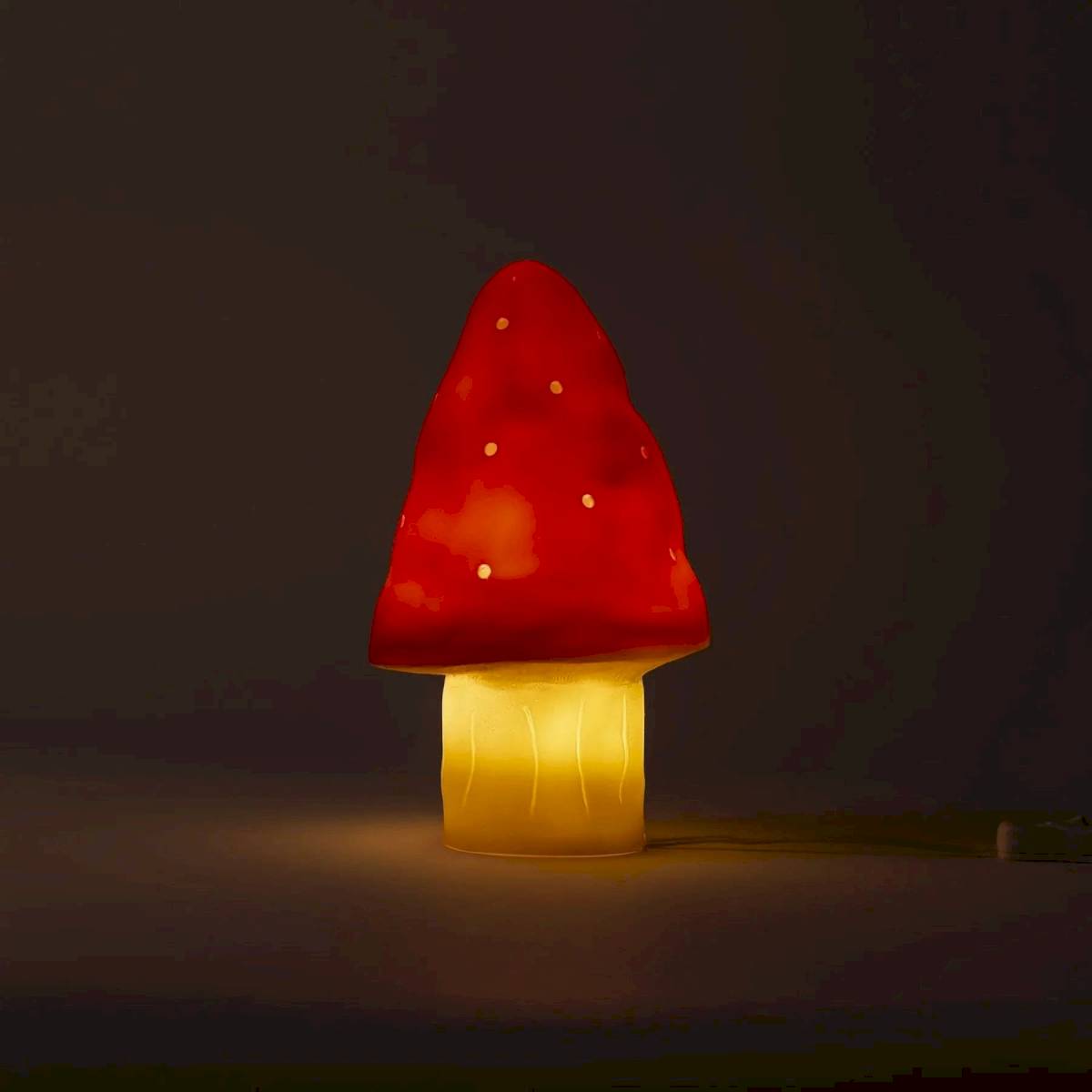 Petite lampe Champignon Rouge