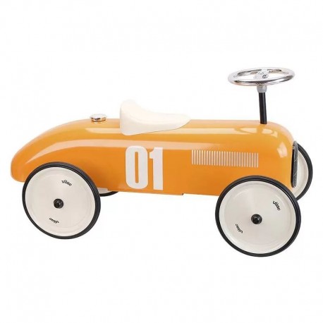 Voiture porteur vintage orange