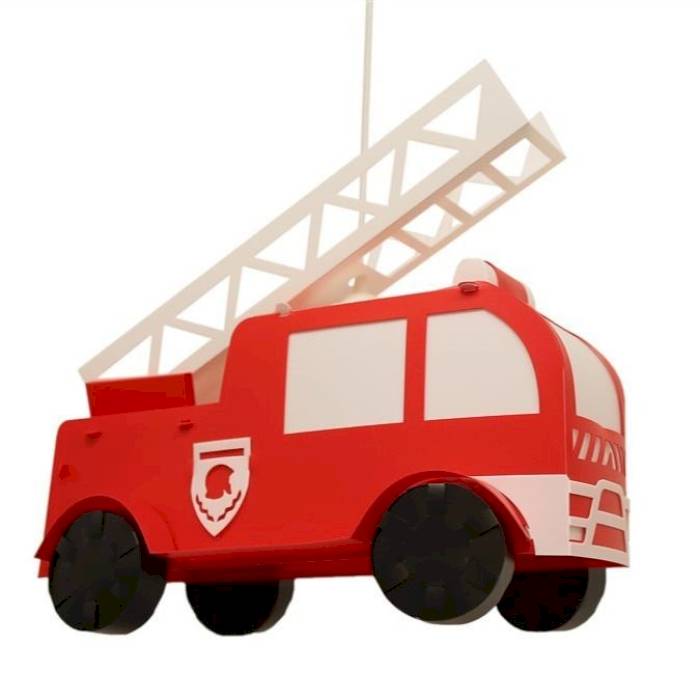 Lampe suspension camion de pompier - Coudert