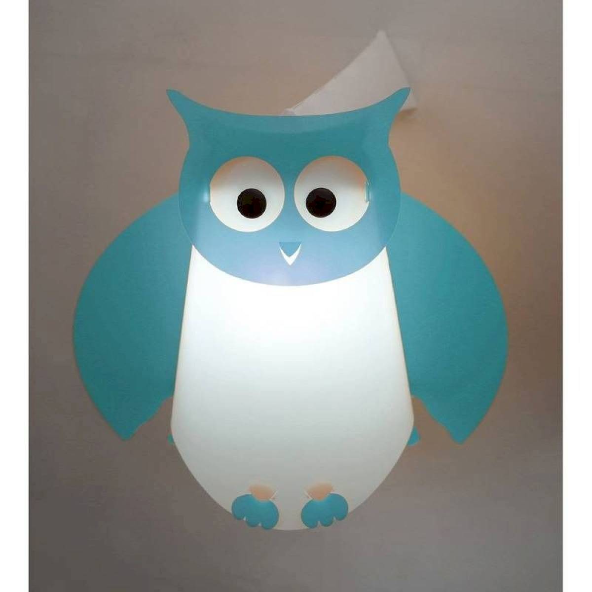 Lampe applique murale en forme d'hibou bleu - Coudert
