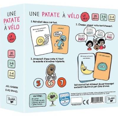 Une patate à vélo