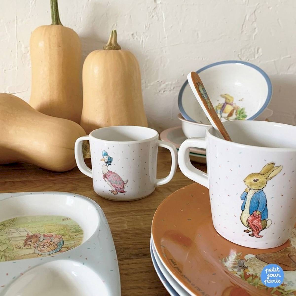 Set de 3 couverts Pierre et Lapin - Petit jour