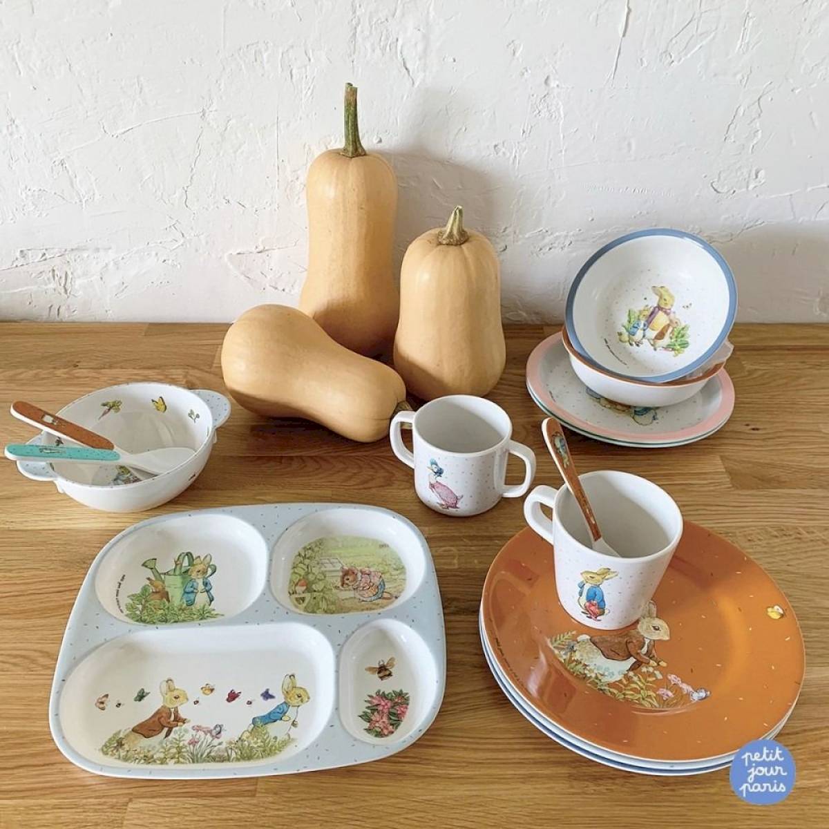 Set de 3 couverts Pierre et Lapin - Petit jour