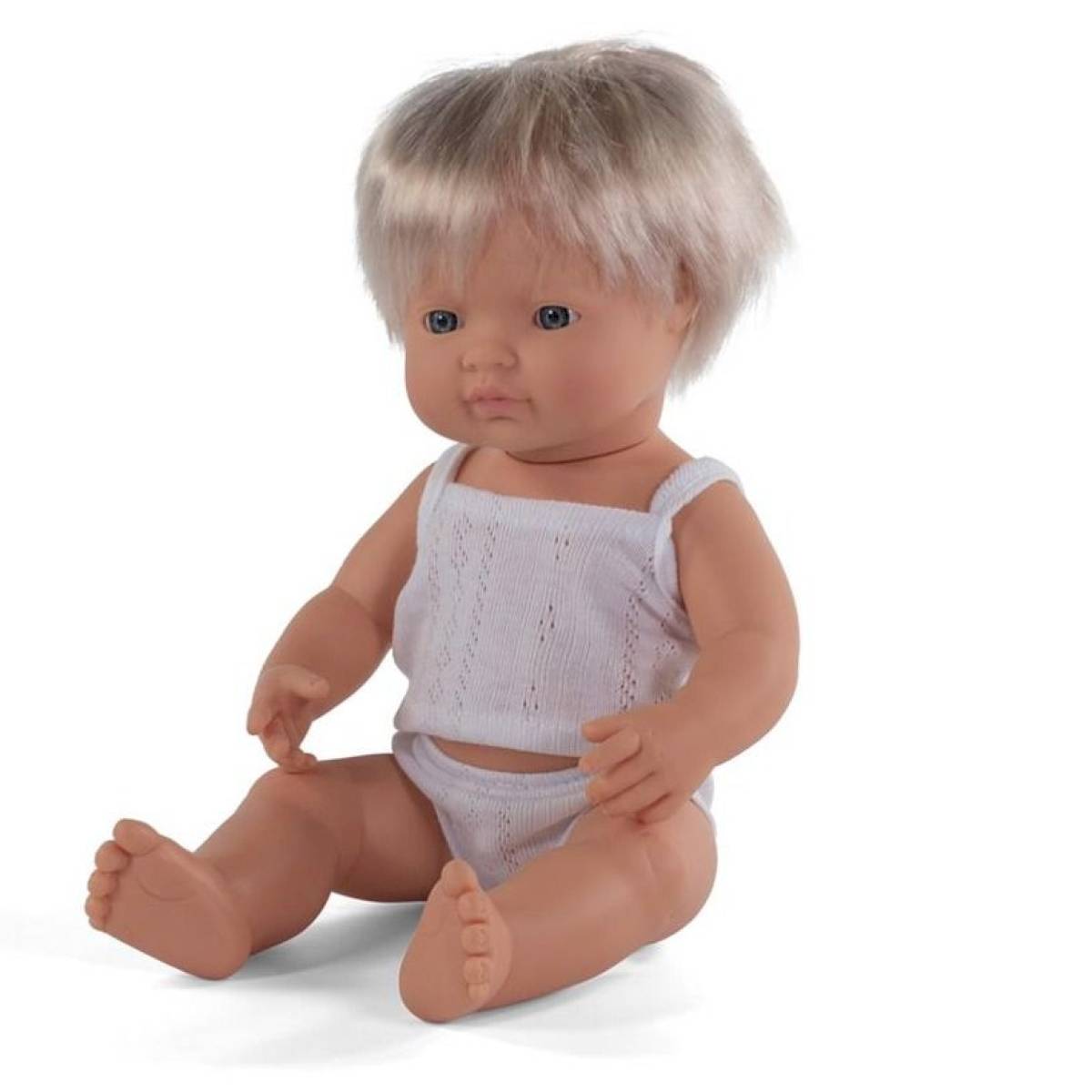 Poupée bébé garçon européen de 38cm - Miniland