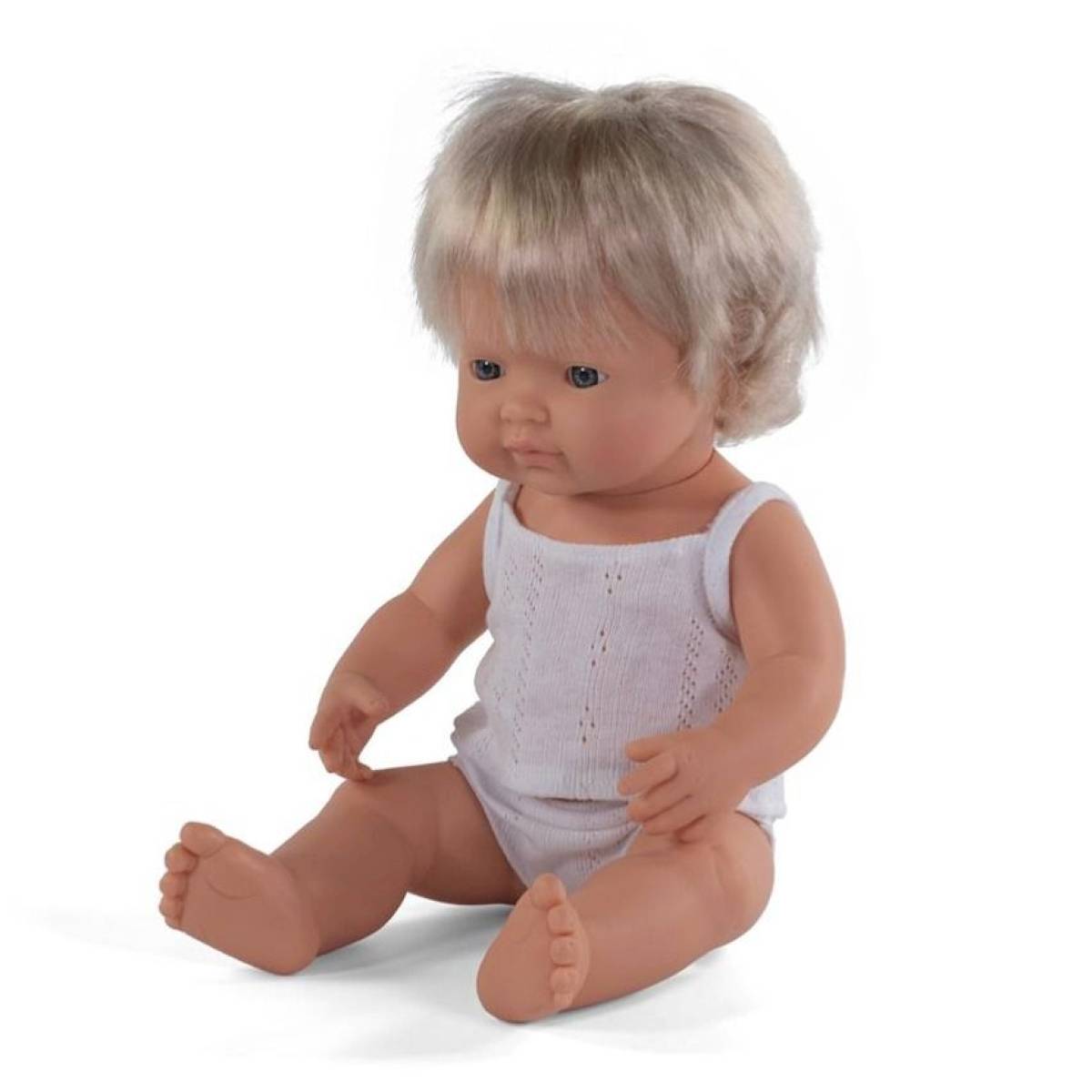 Poupée bébé fille européen de 38cm - Miniland