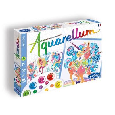 Peinture Aquarellum junior licornes