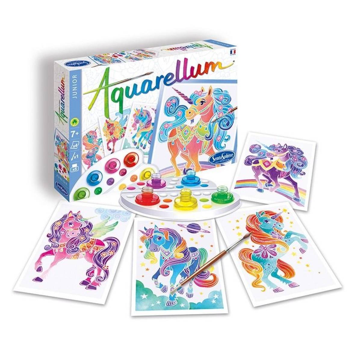 Peinture Aquarellum junior licornes