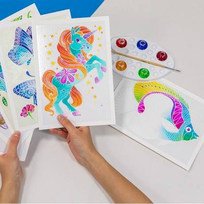 Peinture Aquarellum junior licornes