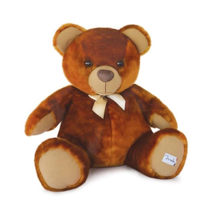 Peluche Ours Couture marron 55cm -  Maïlou