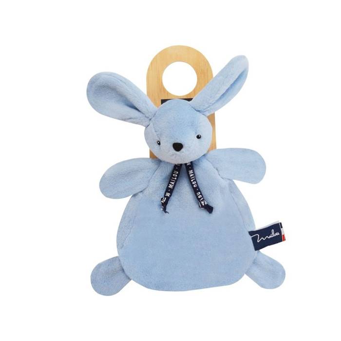 Doudou Lapin Dorlotin bleu - Maïlou